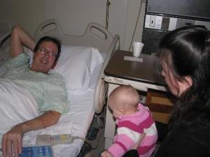 One last visitor before surgery